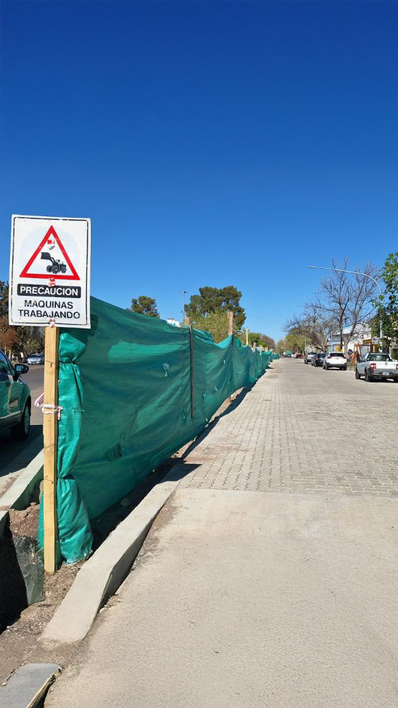 Habilitaron el tránsito en Pedro Vargas tras las obras de adoquinado y desagües adoquin