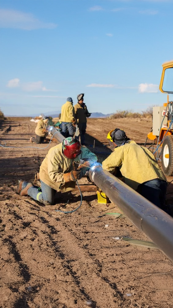 Gasoducto en San Rafael: llegan los materiales críticos y la obra entra en su tramo final gas