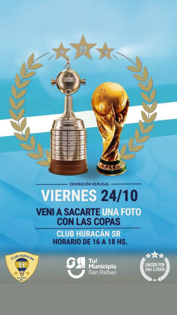 LAS RÉPLICAS DE LA COPA DEL MUNDO Y LA LIBERTADORES LLEGAN A SAN RAFAEL whatsapp image 2025 10 21 at 11.46.00