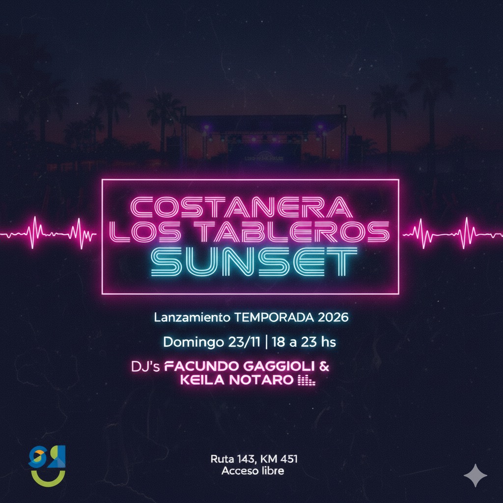 LA COSTANERA DE LOS TABLEROS ABRE SU TEMPORADA CON UN GRAN SUNSET SOBRE EL ATUEL