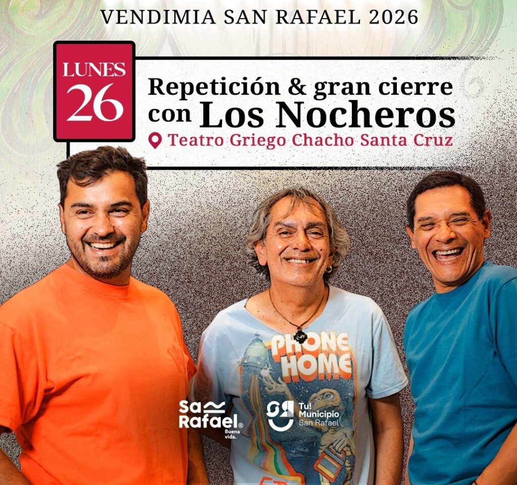 HOY: VIVIMOS LA REPETICIÓN DE VENDIMIA CON HERNÁN PIQUÍN, SHOW DE DRONES Y LOS NOCHEROS whatsapp image 2026 01 25 at 01.11.46